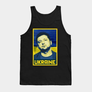 Zelensky Ukraine Flag Tank Top